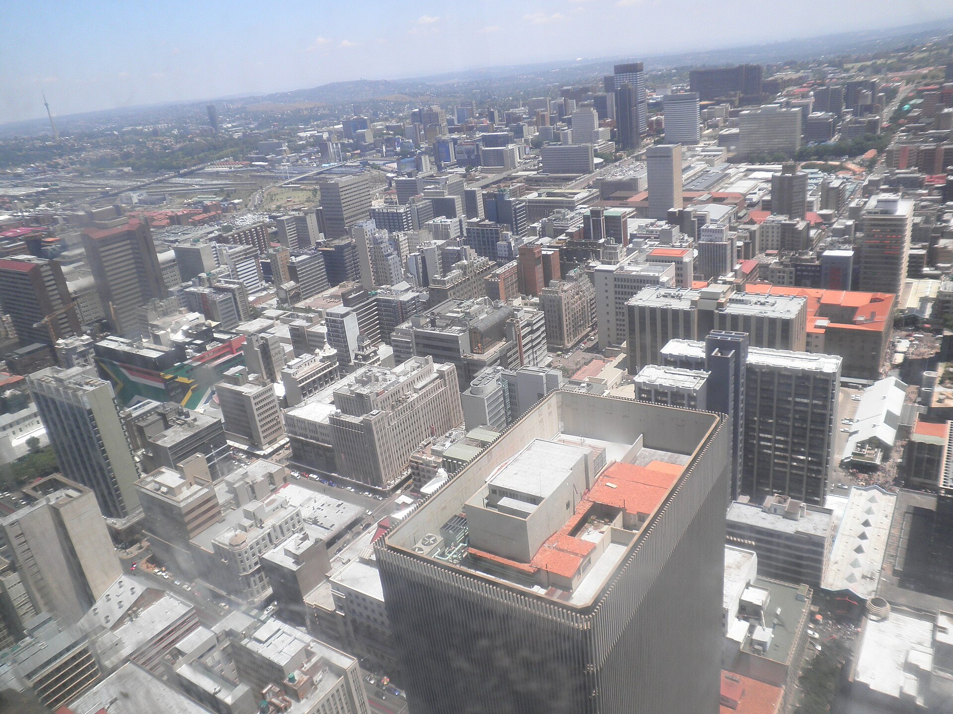 Vue du centre de Johannesburg, ville hôte du festival Fak’ugesi
